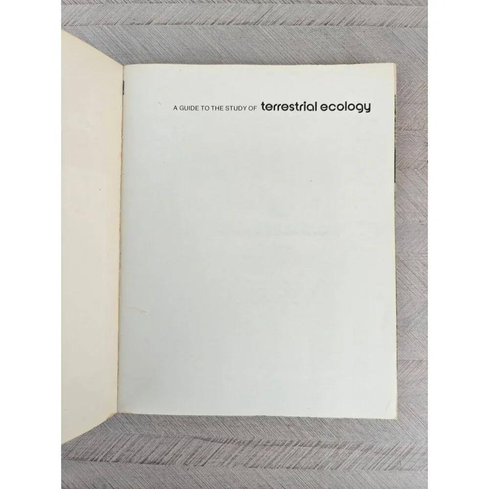 Terrestrial Ecology William A. Andrews Editor 1974 1st Edition Paperback